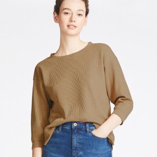 ユニクロ(UNIQLO)のワッフルクルーネックT(Tシャツ(長袖/七分))