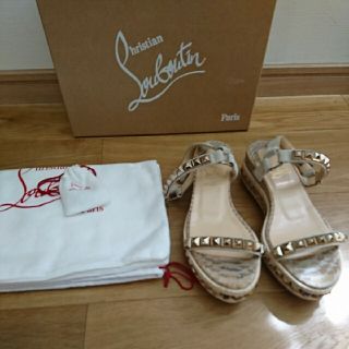 クリスチャンルブタン(Christian Louboutin)の値下げ！ レア！ 本物 正規品 クリスチャンルブタン カタクロウ パイソン 35(サンダル)