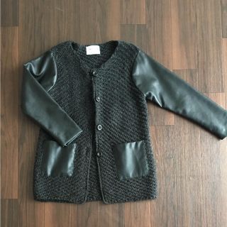 ザラキッズ(ZARA KIDS)の【🐰様】ZARAgirl's ノーカラーコート 118㎝美品(ジャケット/上着)