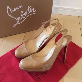 クリスチャンルブタン(Christian Louboutin)のルブタン バックストラップパンプス 37(ハイヒール/パンプス)