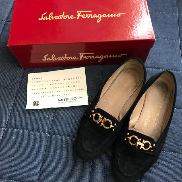 Salvatore Ferragamo(サルヴァトーレフェラガモ)のFerragamo◆ガンチーニ スエードローファーパンプス6 レディースの靴/シューズ(ハイヒール/パンプス)の商品写真