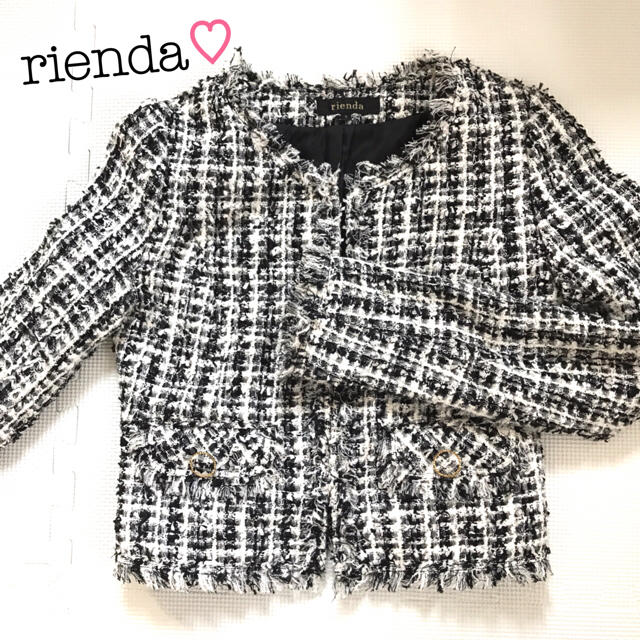 rienda(リエンダ)のrienda♡ツイードジャケット♡ レディースのジャケット/アウター(ノーカラージャケット)の商品写真