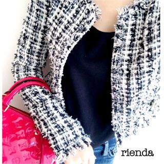 リエンダ(rienda)のrienda♡ツイードジャケット♡(ノーカラージャケット)