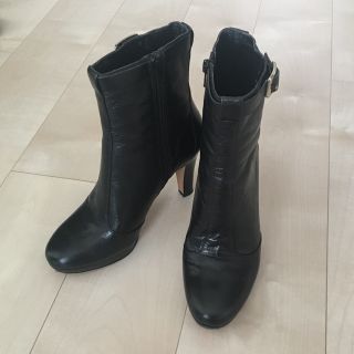 ナインウエスト(NINE WEST)のナインウエスト/NINE WEST★ ショートブーツ 黒 24cm(ブーツ)