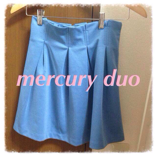 マーキュリーデュオ(MERCURYDUO)のmercury♡タックフレアスカート(ミニスカート)