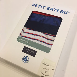 プチバトー(PETIT BATEAU)のプチバトー 新品ボクサーパンツ2枚組 5ans 110cm(パンツ/スパッツ)