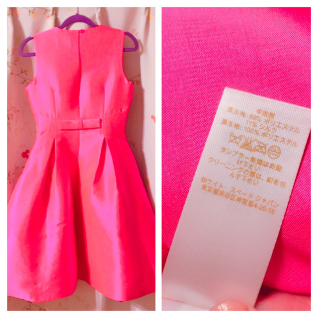 ケイトスペード💕バックリボン ドレス ワンピース ピンク