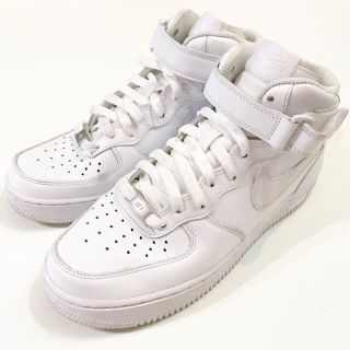 ナイキ(NIKE)の美品24.5NIKE AF-1 MID ナイキ エアフォースワン ミッド 748(スニーカー)