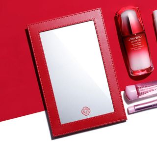 シセイドウ(SHISEIDO (資生堂))の新品☆資生堂 オリジナルミラー 赤(卓上ミラー)