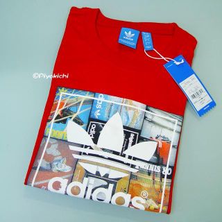 アディダス(adidas)のXO【新品/即日発送OK】adidas オリジナルス カタログ Tシャツ 赤(Tシャツ/カットソー(半袖/袖なし))