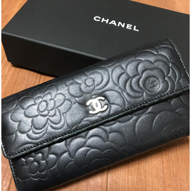 CHANEL 長財布 カメリア シャネル