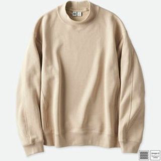 ユニクロ(UNIQLO)のユニクロ　ユニクロユー　完売　プルオーバー　ベージュ　L(トレーナー/スウェット)