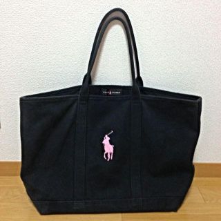 ラルフローレン(Ralph Lauren)のラルフ♡ピンクロゴ♡ビッグトートバッグ(トートバッグ)