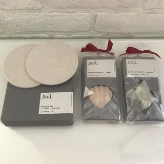 ソイル(SOIL)のアンクルオニオンさま専用 soil 新品 コースター オブジェ(収納/キッチン雑貨)