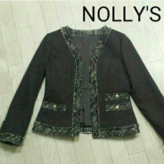 ノーリーズ(NOLLEY'S)の極美品＊NOLLY'S＊ウール100％ノーカラージャケット(ノーカラージャケット)