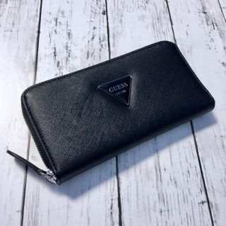 ゲス(GUESS)の【新品タグ付】GUESS 定番 トライアングルロゴ  ユニセックス 長財布(財布)