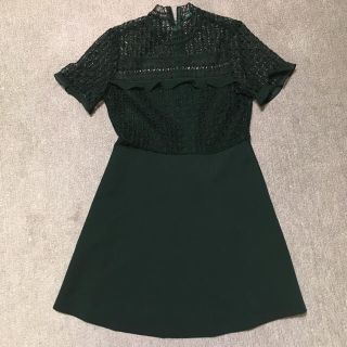 ザラ(ZARA)の【時間限定夏物処分セール】【美品】ZARA ワンピース(ミニワンピース)