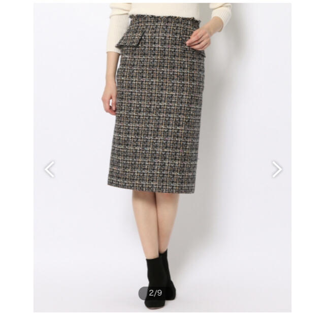 TOMORROWLAND(トゥモローランド)のトゥモローランド ツイード スカート レディースのスカート(ひざ丈スカート)の商品写真