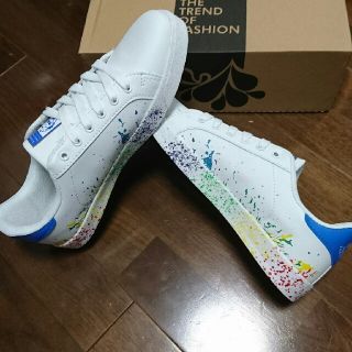 新品 adidas系 カラフルペイントスニーカー(スニーカー)