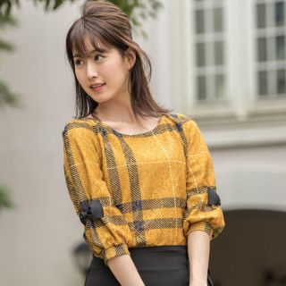 トッコ(tocco)のtocco closet♡レースとチェックのブラウス(シャツ/ブラウス(長袖/七分))