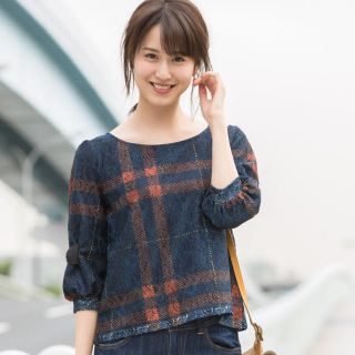 トッコ(tocco)のtocco closet♡レースとチェックのブラウス(シャツ/ブラウス(長袖/七分))