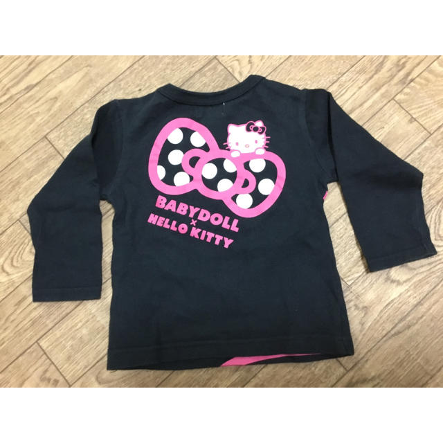 BABYDOLL(ベビードール)のキティちゃんロングTシャツ キッズ/ベビー/マタニティのベビー服(~85cm)(Ｔシャツ)の商品写真