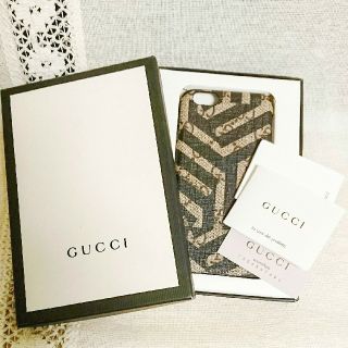 グッチ(Gucci)の【かほ様専用】【未使用品】グッチ スマホケース iPhone6 GG カレイド(iPhoneケース)