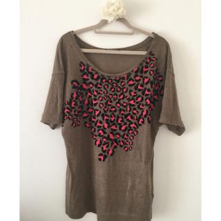 ザラ(ZARA)のZARA フロッキーＴシャツ(Tシャツ(半袖/袖なし))