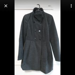 ザラ(ZARA)の値下げ！ZARA コート グレー ダブル(ピーコート)