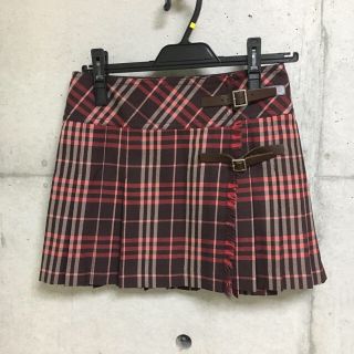 バーバリーブルーレーベル(BURBERRY BLUE LABEL)の値下げ バーバリーブルーレーベル チェック ミニスカート (ミニスカート)