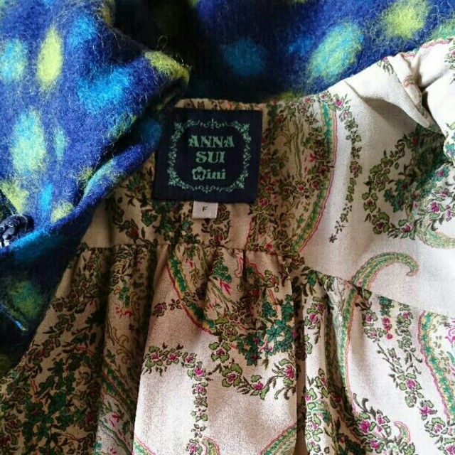 ANNA SUI mini(アナスイミニ)のANNA SUI mini☆ワンピース風コート フリーサイズ キッズ/ベビー/マタニティのキッズ服女の子用(90cm~)(コート)の商品写真