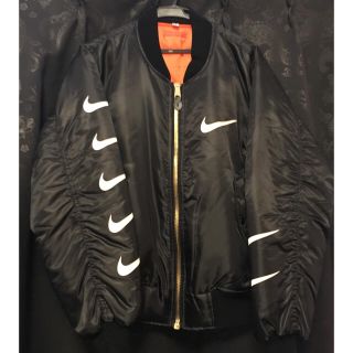 ナイキ(NIKE)のNIKE  MA-1  ブラック(フライトジャケット)