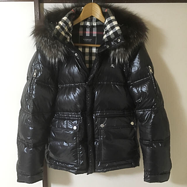 ポリエステ BURBERRY BLACK LABEL - BURBERRY BLACK LABEL ダウンジャケット/Lの通販 by