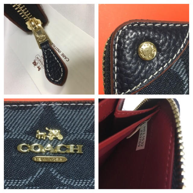 COACH(コーチ)の処分セール！新品コーチ 長財布F53769ミッドナイトブルー ラウンドファスナー レディースのファッション小物(財布)の商品写真