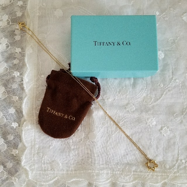Tiffany & Co. - TIFFANY スターオブダビデ K18 ネックレス💕の Tiffany & Co. - TIFFANY スターオブダビデ K18 ネックレス💕の