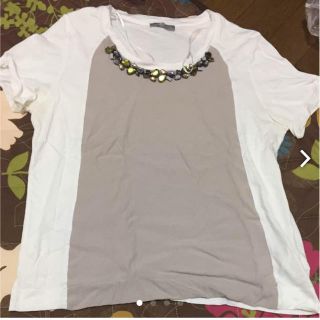 ザラ(ZARA)のZARA  ビジューTシャツ(Tシャツ(半袖/袖なし))