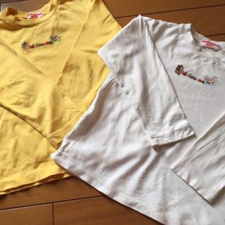 ミキハウス(mikihouse)のピーナッツ様専用★ミキハウス ★サイズ110★長袖Tシャツ黄色(Tシャツ/カットソー)