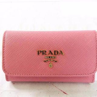 プラダ(PRADA)のプラダ　PRADA　6連キーケース　ピンク　箱付　未使用　S21653(その他)