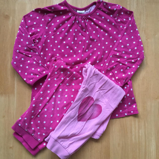 H&M(エイチアンドエム)の80㎝  パジャマ  替えズボン付き H&M キッズ/ベビー/マタニティのベビー服(~85cm)(パジャマ)の商品写真