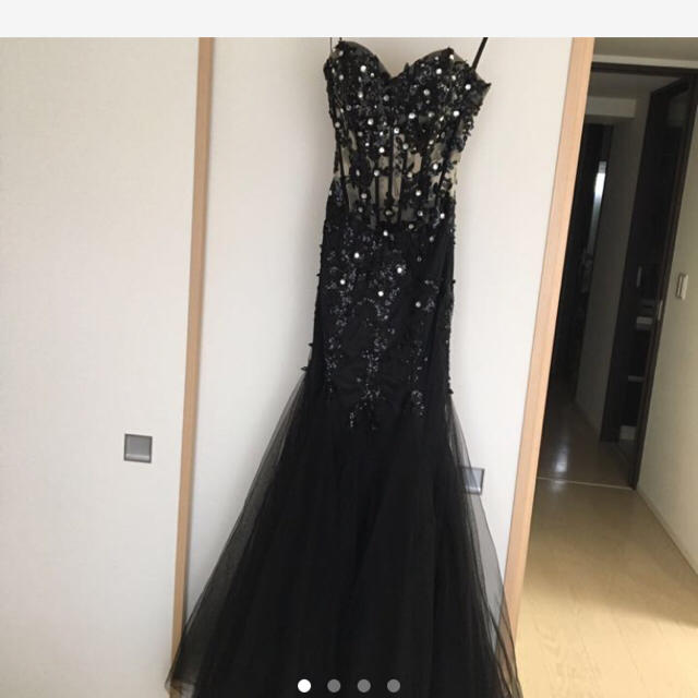 最終価格 Jean maclean クロレース ロングドレス レディースのフォーマル/ドレス(ナイトドレス)の商品写真