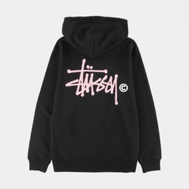 STUSSY ステューシー パーカー 両面ロゴ ストックロゴ ピンク+