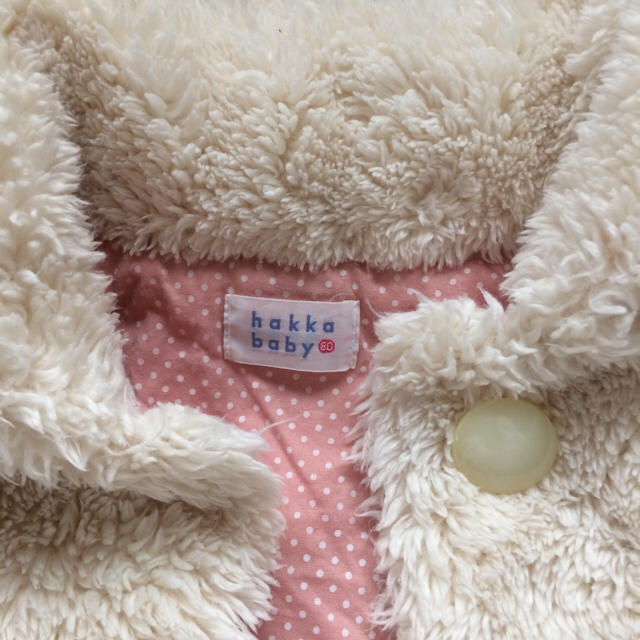 hakka baby(ハッカベビー)の80 ハッカベビー ふわもこ♡ケープ キッズ/ベビー/マタニティのベビー服(~85cm)(ジャケット/コート)の商品写真
