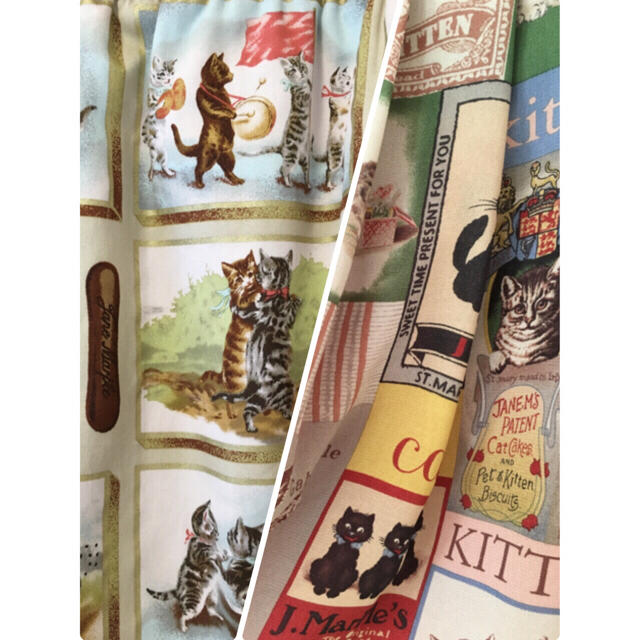 ジェーンマープル 猫柄スカートセット ラングドシャ&オールドキャットポスター