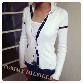 トミーヒルフィガー(TOMMY HILFIGER)のTOMMY◇カーディガン タートルネック(カーディガン)