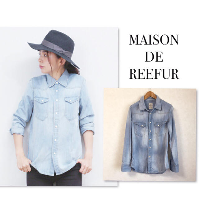 Maison de Reefur(メゾンドリーファー)のメゾンドリーファー デニムシャツ フランク&アイリーン ドゥーズィエムクラス ♡ レディースのトップス(シャツ/ブラウス(長袖/七分))の商品写真