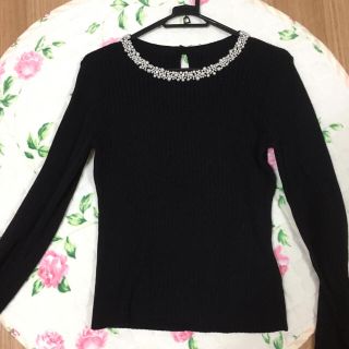 ジャスグリッティー(JUSGLITTY)の2016SS♡美品ジャスグリッティ♡パールニット♡(ニット/セーター)