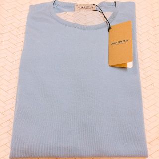 ジョンスメドレー(JOHN SMEDLEY)の★新品★ジョンスメドレー  長袖セーター コットン 水色(ニット/セーター)