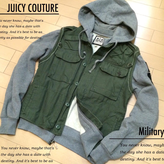 Juicy Couture(ジューシークチュール)の【売約済】他の方は購入しないでください！JUICY COUTUREミリタリー メンズのジャケット/アウター(ブルゾン)の商品写真