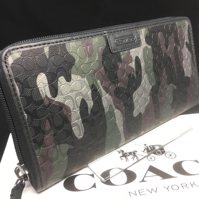 COACH(コーチ)の処分セール！新品コーチ 長財布 F74546 カモフラ ラウンドファスナー メンズのファッション小物(長財布)の商品写真