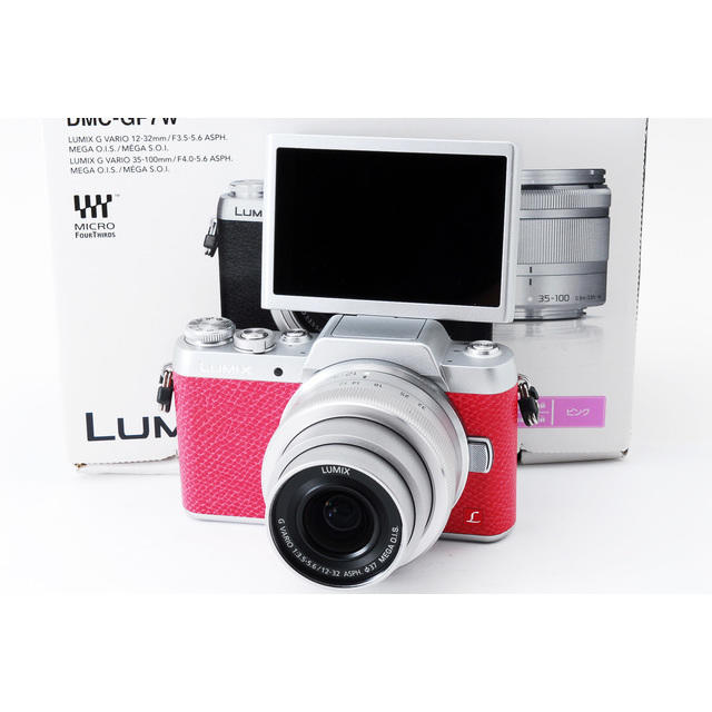 ☆めったに出会えないピンク♪WiFiも自撮りも☆LUMIX GF7 レンズキット